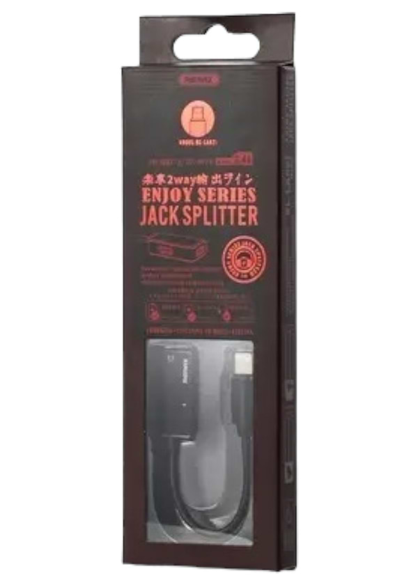 Фото - Переходник аудио Remax RL-LA02i Enjoy 2in1 Lightning-2 Lightning Black (6954851297994)