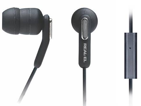 Фото - Наушники вкладыши проводные REAL-EL Z-1010 Mobile Black