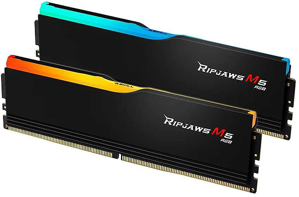 Фото - Память DDR G.Skill Ripjaws M5 RGB Black DDR5-6400 32GB (2x16GB) (F5-6400J3648F16GX2-RM5RK)