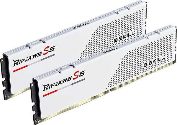 Фото - Память DDR G.Skill Ripjaws S5 White DDR5-6000 32GB (2x16GB) (F5-6000J3648D16GX2-RS5W)