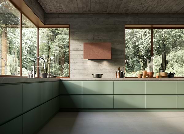 Фото - Витяжка декоративна Falmec COVER 85 теракотове скло 600