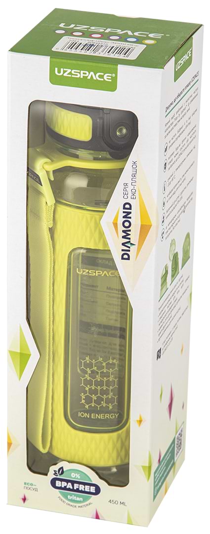 Фото - Бутылка для воды UZspace 5044 Diamond 450 мл Салатовая