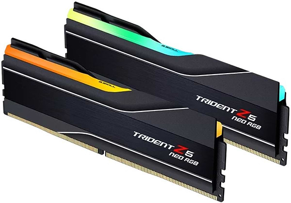 Фото - Память DDR G.Skill Trident Z5 Neo RGB DDR5-6400 32GB (2x16GB) CL30-39-39-102 1.40V AMD EXPO (F5-6400J3039G16GX2-TZ5NR)