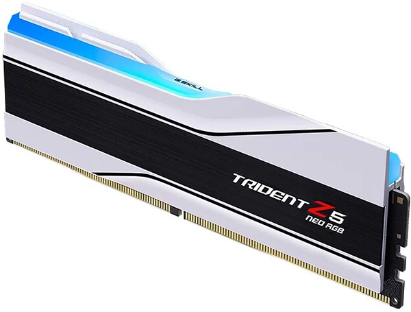 Фото - Память DDR G.Skill Trident Z5 Neo RGB White DDR5-6400 32GB (2x16GB) CL30-39-39-102 1.40V AMD EXPO (F5-6400J3039G16GX2-TZ5NRW)