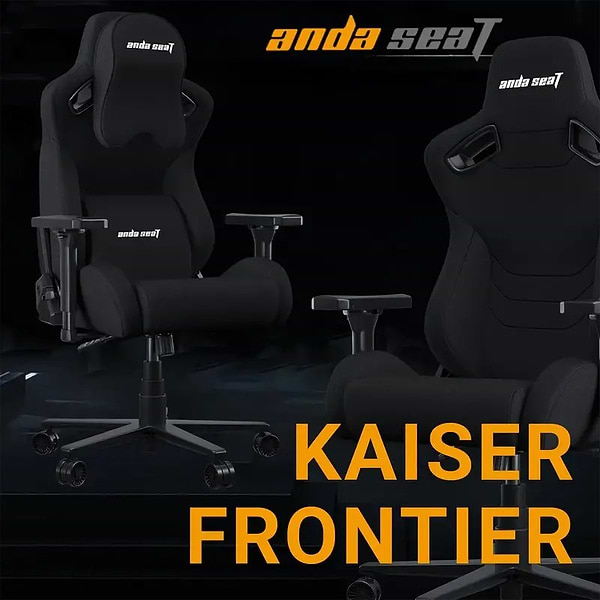 Фото - Кресло для геймеров Anda Seat Kaiser Frontier Fabric Black Size XL (AD12YXL-17-B-F-B01)