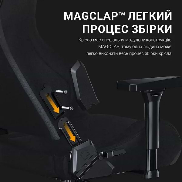 Фото - Кресло для геймеров Anda Seat Kaiser Frontier Fabric Black Size XL (AD12YXL-17-B-F-B01)
