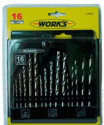 Набор сверл Works 16 шт. (C1603)