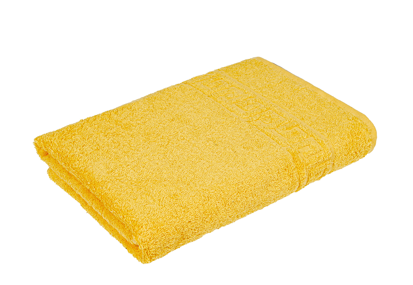 Простынь односпальная Home Line махровое бордюр жолтый 100х180 (172792)