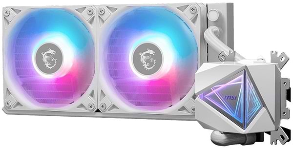 Фото - Водяная система охлаждения MSI MAG CoreLiquid I240 White