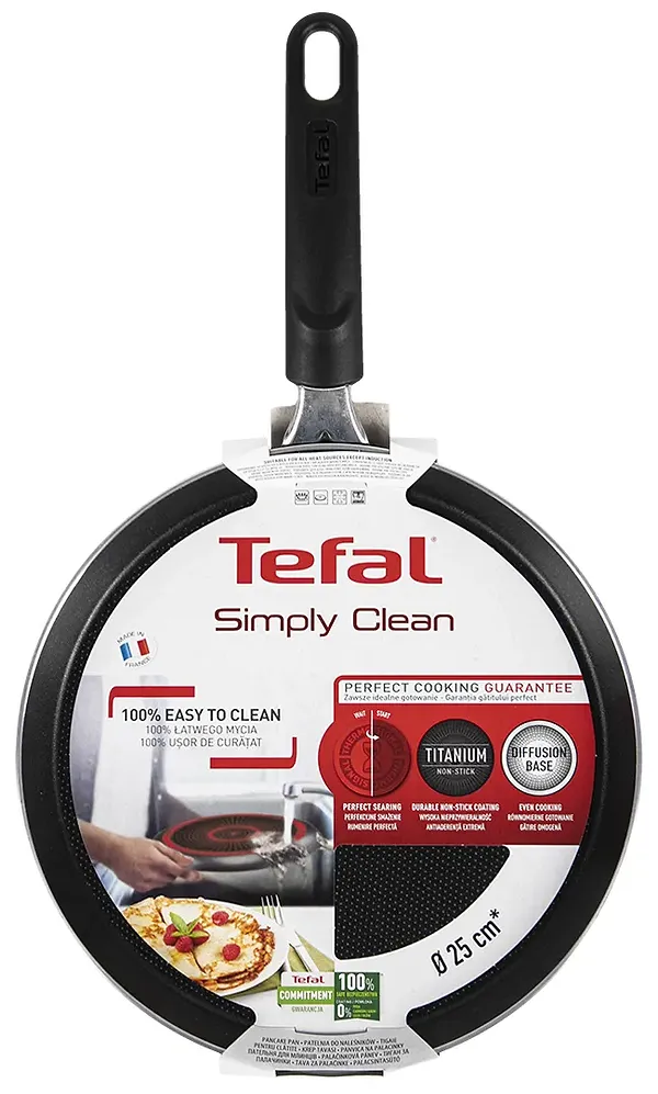 Фото - Сковорода для блинов Tefal B5671053 Simply Clean 25 см