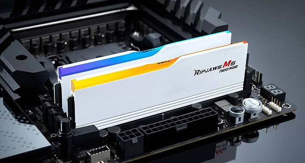Фото - Память DDR G.Skill Ripjaws M5 Neo RGB White DDR5-6000 32GB (2x16GB) (F5-6000J2836G16GX2-RM5NRW)