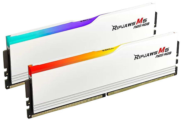 Фото - Память DDR G.Skill Ripjaws M5 Neo RGB White DDR5-6000 32GB (2x16GB) (F5-6000J2836G16GX2-RM5NRW)