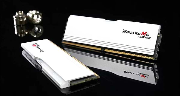 Фото - Память DDR G.Skill Ripjaws M5 Neo RGB White DDR5-6000 32GB (2x16GB) (F5-6000J2836G16GX2-RM5NRW)