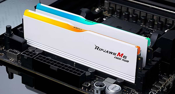 Фото - Память DDR G.Skill Ripjaws M5 Neo RGB White DDR5-6000 32GB (2x16GB) (F5-6000J2836G16GX2-RM5NRW)