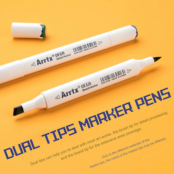 Фото - Набір маркерів Arrtx Vega ASM-0380A 80 кольорів + сумка (LC302260)