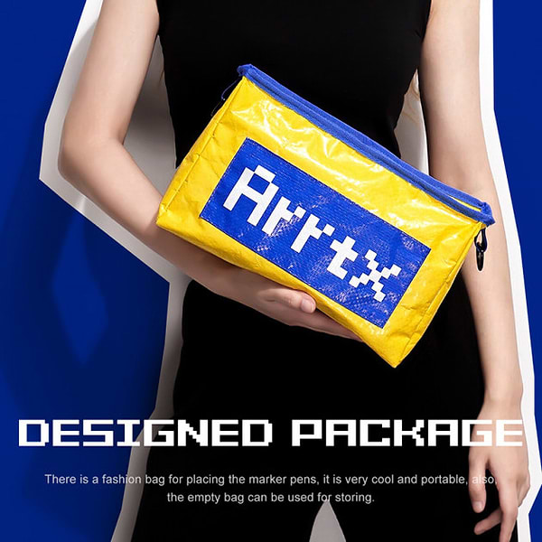 Фото - Набір маркерів Arrtx Vega ASM-0380A 80 кольорів + сумка (LC302260)