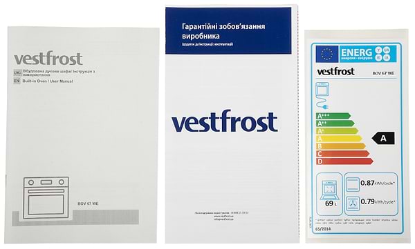 Фото - Духова шафа електрична Vestfrost BOV67WE