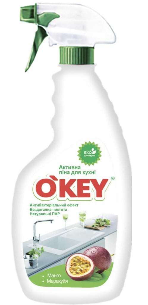 Засіб для видалення нальоту O'key 500 мл (4820049381900) - Фото 1