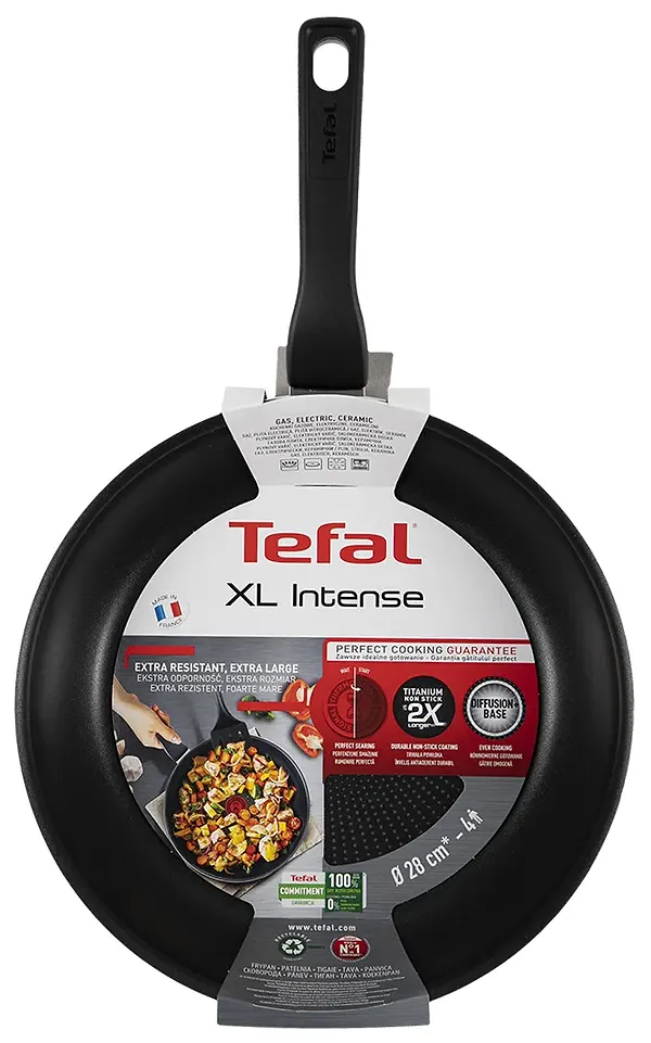 Фото - Сковорода універсальна Tefal C3840653 XL INTENSE 28 см