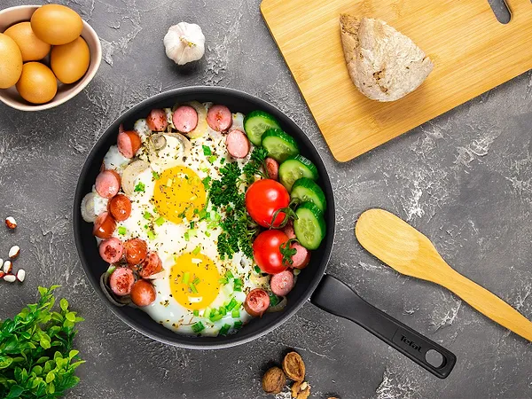 Фото - Сковорода універсальна Tefal C3840653 XL INTENSE 28 см