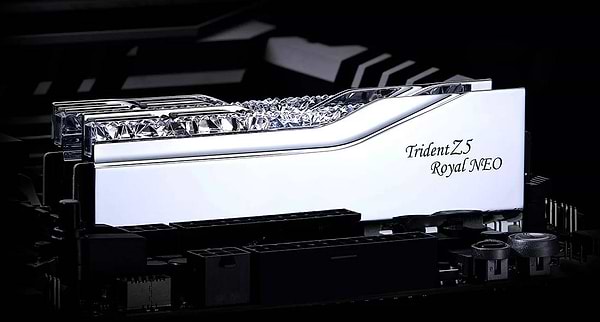 Фото - Память DDR G.Skill Trident Z5 Royal NEO RGB Silver DDR5-6000 64GB (2x32GB) (F5-6000J3036G32GX2-TR5NS)