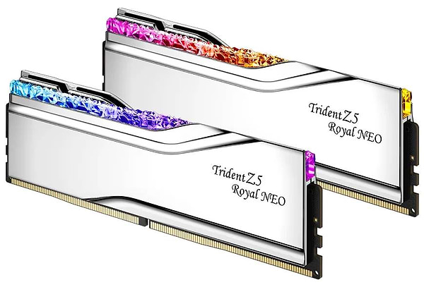 Фото - Память DDR G.Skill Trident Z5 Royal NEO RGB Silver DDR5-6000 64GB (2x32GB) (F5-6000J3036G32GX2-TR5NS)