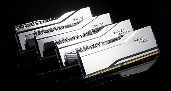 Фото - Память DDR G.Skill Trident Z5 Royal NEO RGB Silver DDR5-6000 64GB (2x32GB) (F5-6000J3036G32GX2-TR5NS)
