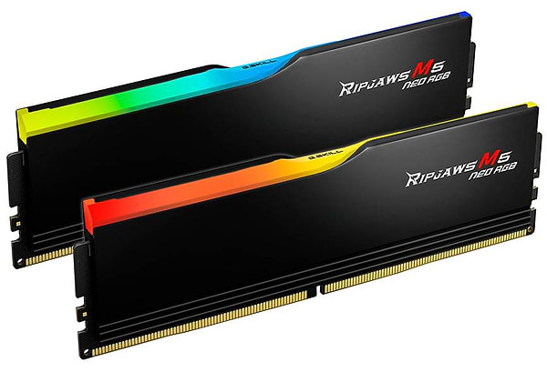 Фото - Память DDR G.Skill Ripjaws M5 Neo RGB Black DDR5-6000 96GB (2x48GB) (F5-6000J3036F48GX2-RM5NRK)
