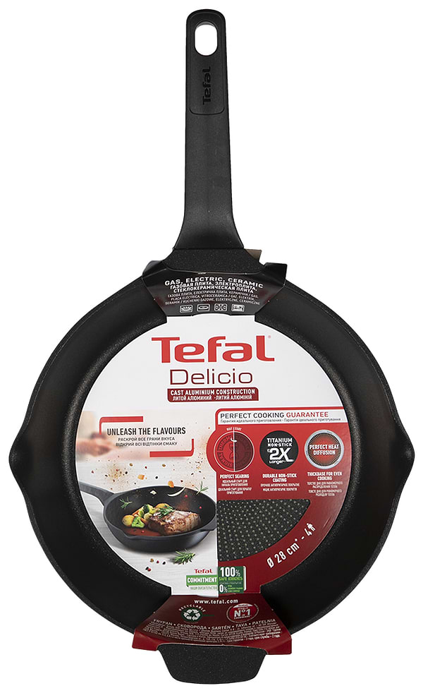 Фото - Сковорода універсальна Tefal E2320674 Delicio 28 см