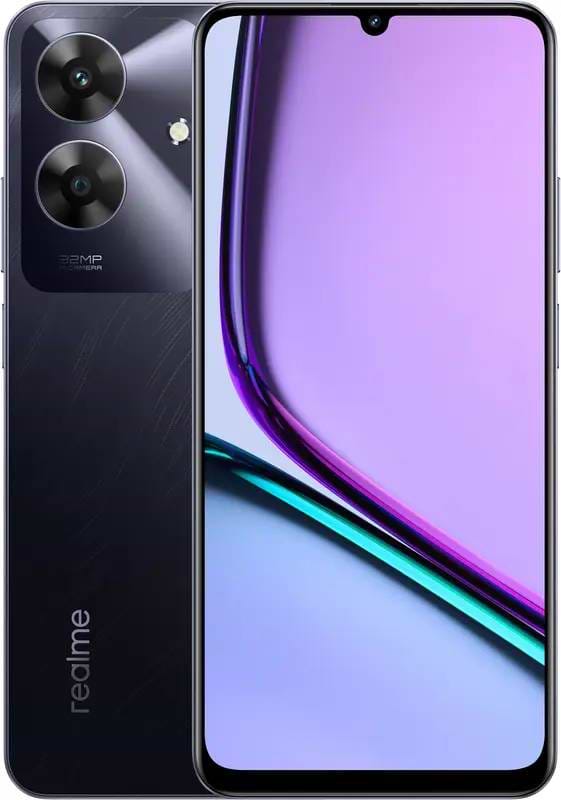 Смартфон realme Note 60 4/128Gb Marble Black - Фото 1