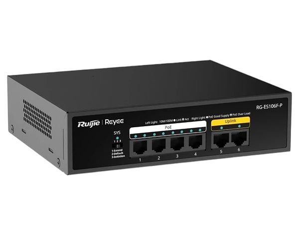 Фото - Коммутатор локальной сети (Switch) Ruijie Reyee RG-ES106F-P