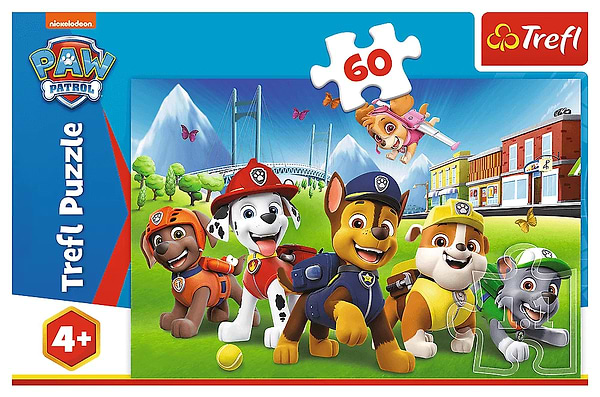 Фото - Пазли (3-4 роки) Trefl Paw Patrol Щенячий патруль на траві 60 ел. (73758)
