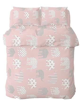 Комплект постельного белья Home Line Слоны розовый (173779)