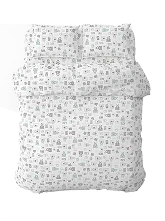 Комплект постільної білизни Home Line Тедді кавово-ментоловий (173780)