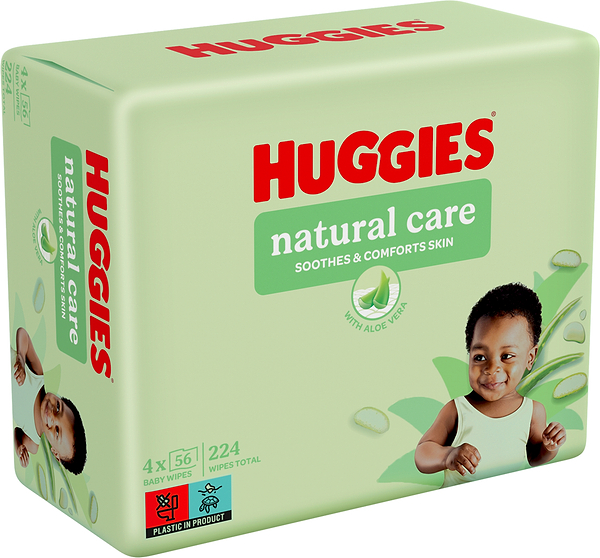 Фото - Салфетки влажные для детей Huggies Natural Care, 56х4