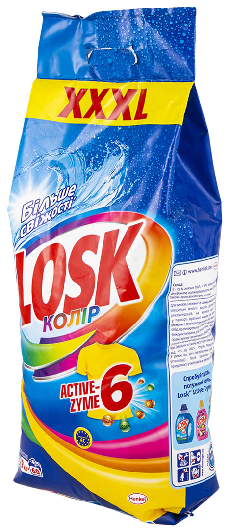 Фото - Стиральный порошок Losk авт. Колор, 9 кг, 60 циклов