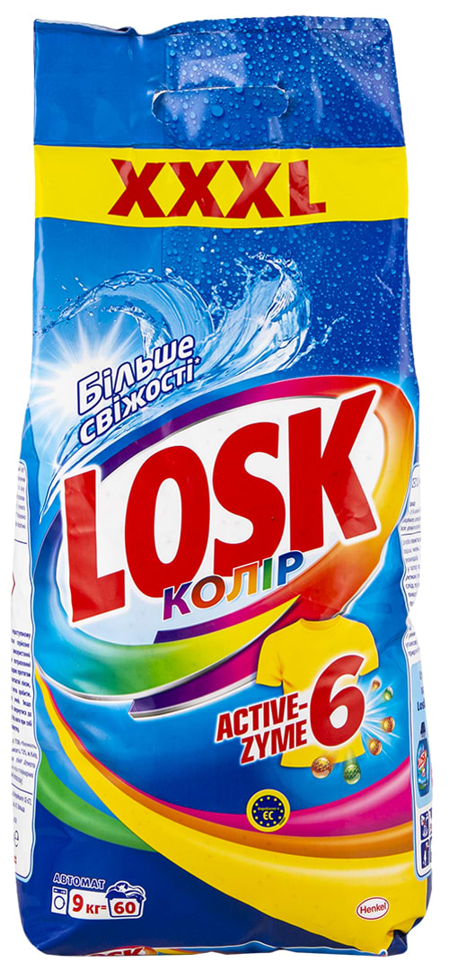 Фото - Стиральный порошок Losk авт. Колор, 9 кг, 60 циклов