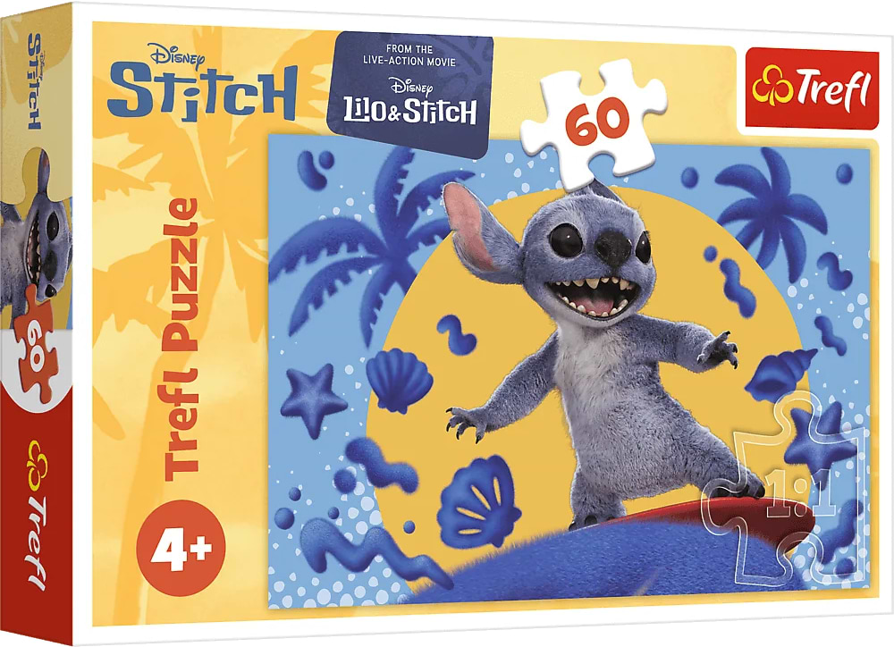 Пазлы (3-4 года) Trefl Disney Stitch The Movie День зі Стічем 60 эл. (5900511174076)