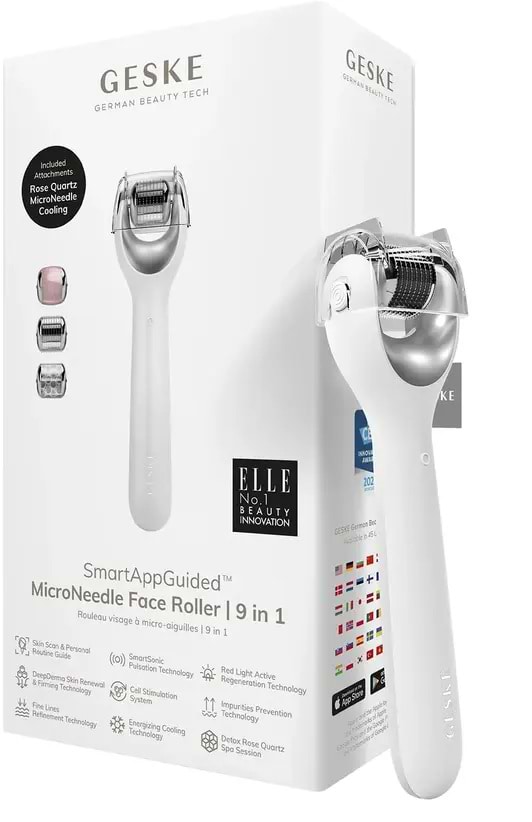Купити Масажер для обличчя GESKE MicroNeedle Face Roller 9 в 1 (GK000053WH01) - Фото 1 Масажер для обличчя GESKE MicroNeedle Face Roller 9 в 1 (GK000053WH01) - Фото 1