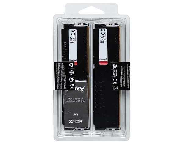 Фото - Память DDR Kingston DDR5 2x16GB/6000 Fury Beast Black (KF560C36BBE2K2-32)