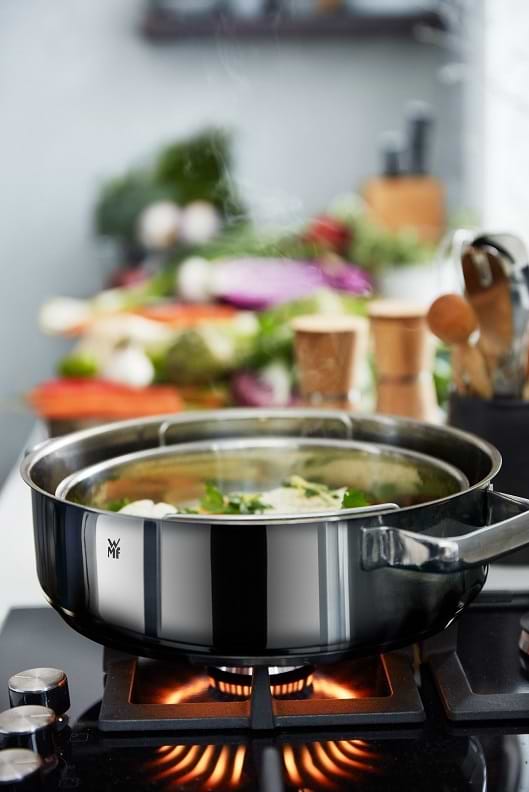 Фото - Кастрюля WMF 1743016040 Vitalis Aroma с пароваркой 28 см