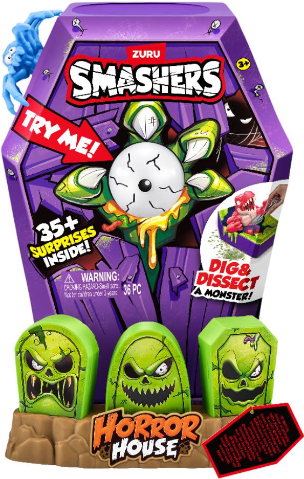 Фото - Набір ігрових фігурок Smashers Horror House-Large Shark/Великий Будинок Жахів Акула (74124D)