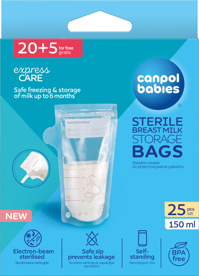 Купити Пакет для зберігання грудного молока Canpol babies 20 шт. (70/001) - Фото 1 Пакет для зберігання грудного молока Canpol babies 20 шт. (70/001) - Фото 1