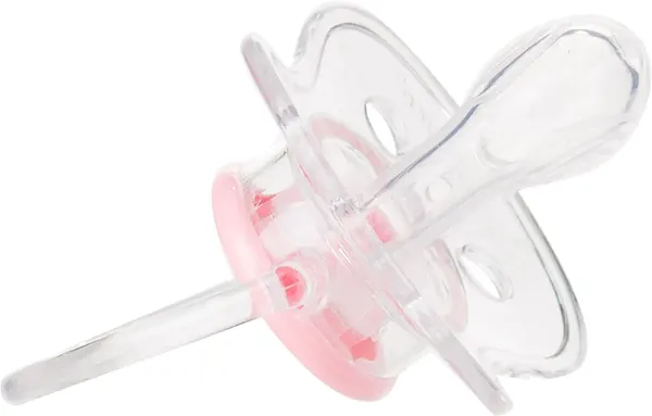 Фото - Анатомічна пустушка Canpol babies Newborn baby силіконова 18+ міс. рожеві квіти, 1 шт. (22/567_pin)