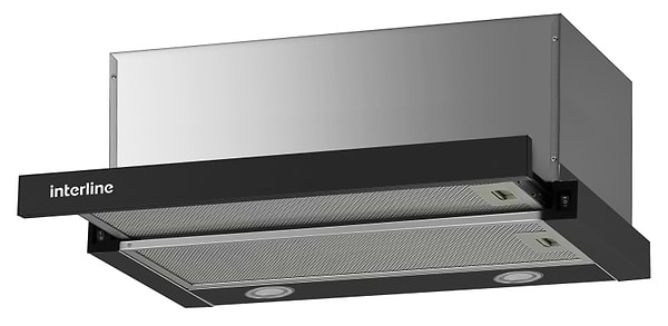 Фото - Витяжка вбудована Interline SHARK PLUS BL/S A/60