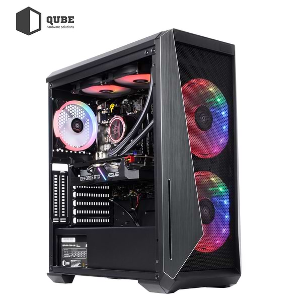 Фото - Системний блок QUBE QB Ryzen 9 5950X RTX 3060 12GB 1642 (Ryzen95950XRTX306012GB1642)