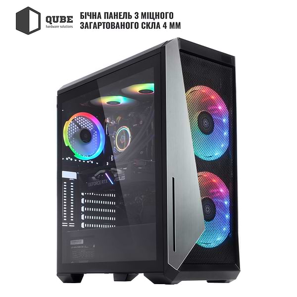 Фото - Системний блок QUBE QB Ryzen 9 5950X RTX 3060 12GB 3210 (Ryzen95950XRTX306012GB3210)