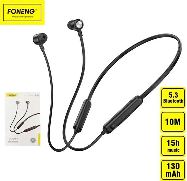 Фото - Навушники вкладиші бездротові Foneng Neckband Sport (BL35)