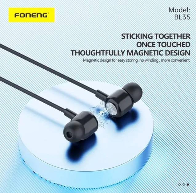 Фото - Навушники вкладиші бездротові Foneng Neckband Sport (BL35)