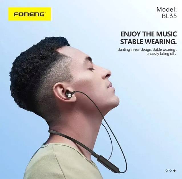 Фото - Навушники вкладиші бездротові Foneng Neckband Sport (BL35)